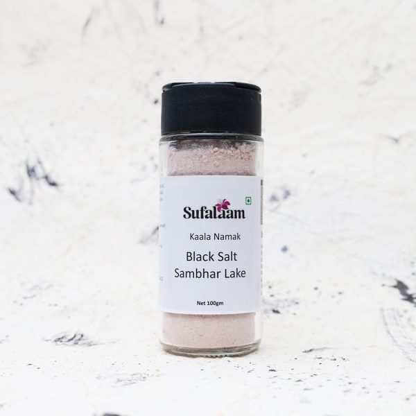 Black Salt Sambhar Lake, Unrefined, Mineral-rich, No additives